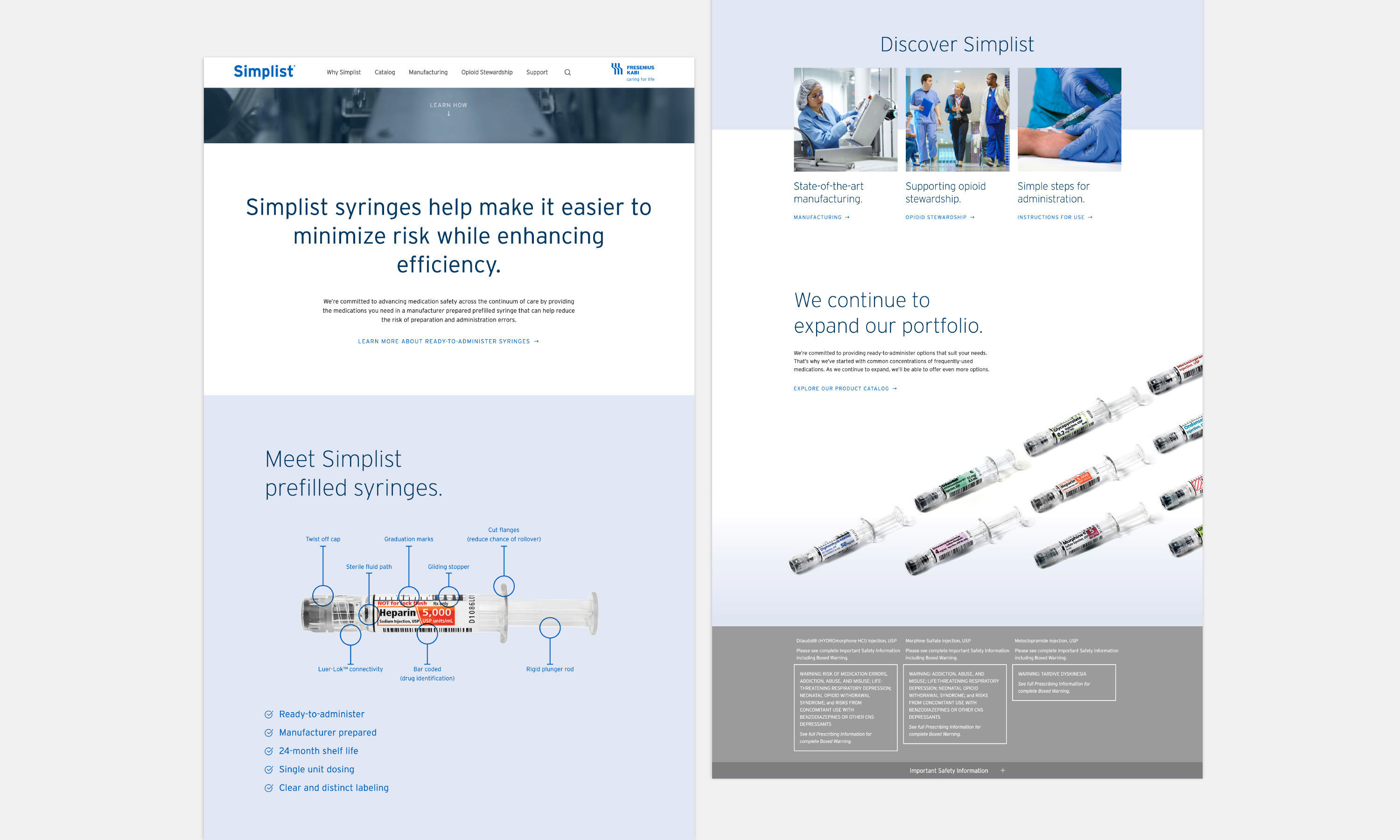 Multiple Inc, Simplist® Prefilled Syringes by Fresenius Kabi