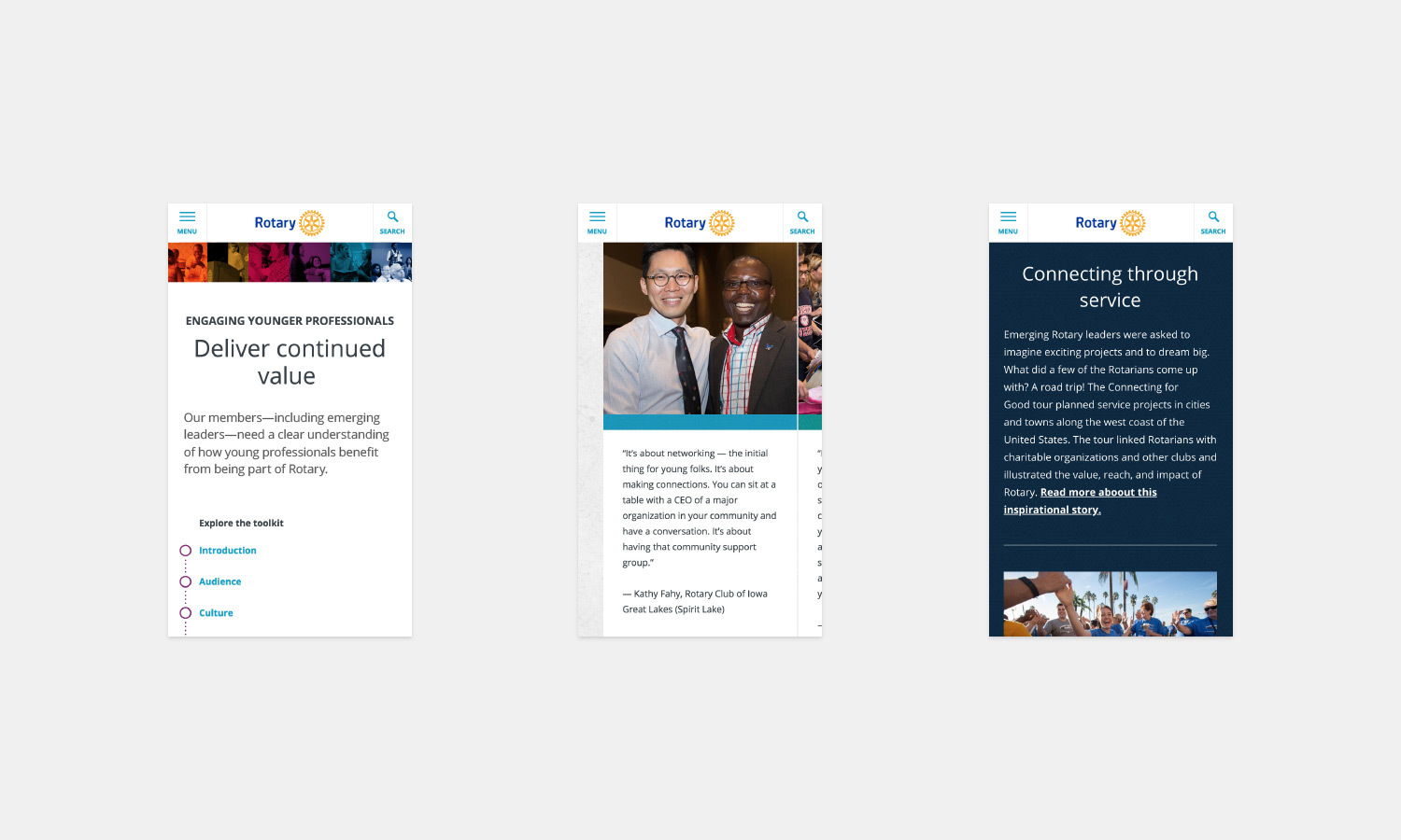 Multiple Inc, Rotary International, Young Professionals Toolkit Website
