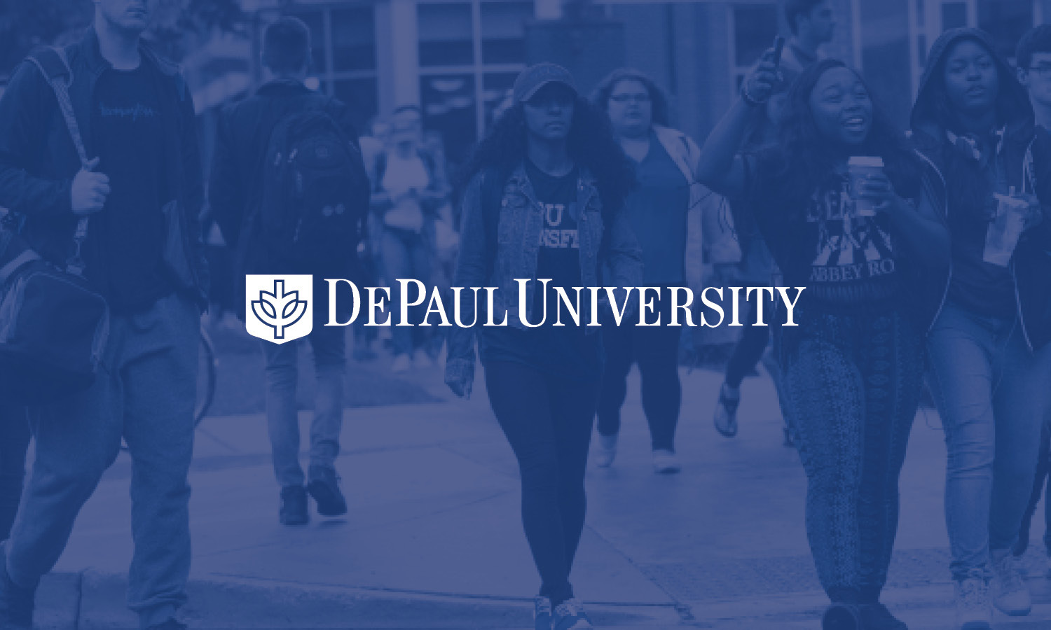 Multiple Depaul University Data Driven Freshman Enrollment Summary Design Graphic