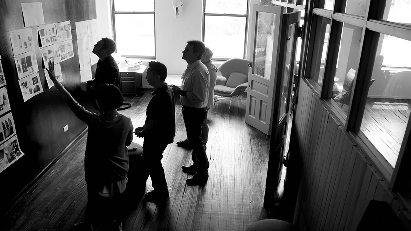 The Multiple team gathering for a brainstorming and strategy session