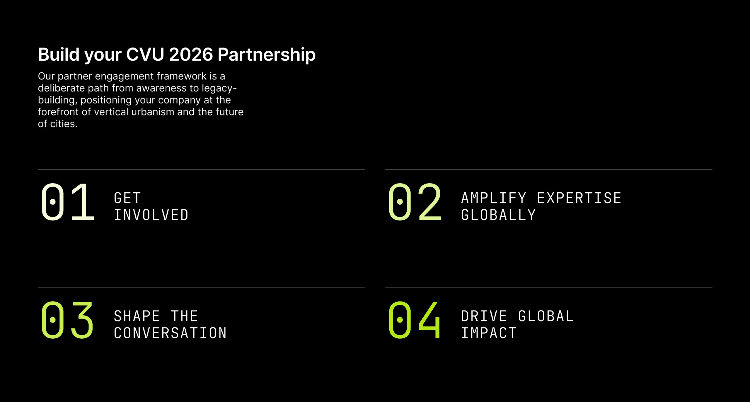 Graphic regarding CVU partnership on the Council on Vertical Urbanism website.